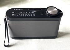 Roberts AM/FM LW Portable Radio Black/Silver Telescopic Aerial