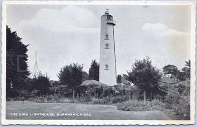 Burnham-on-Sea Leuchtturm Boote Vintage Postkarte Somerset England