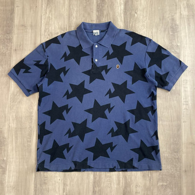 BAPE STA Polo Shirt a bathing ape star BAPESTA NIGO Size XL