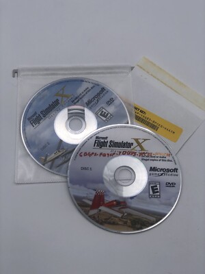 Microsoft Flight Simulator Deluxe Edition PC, 2006 2 Disc Game With Product Key