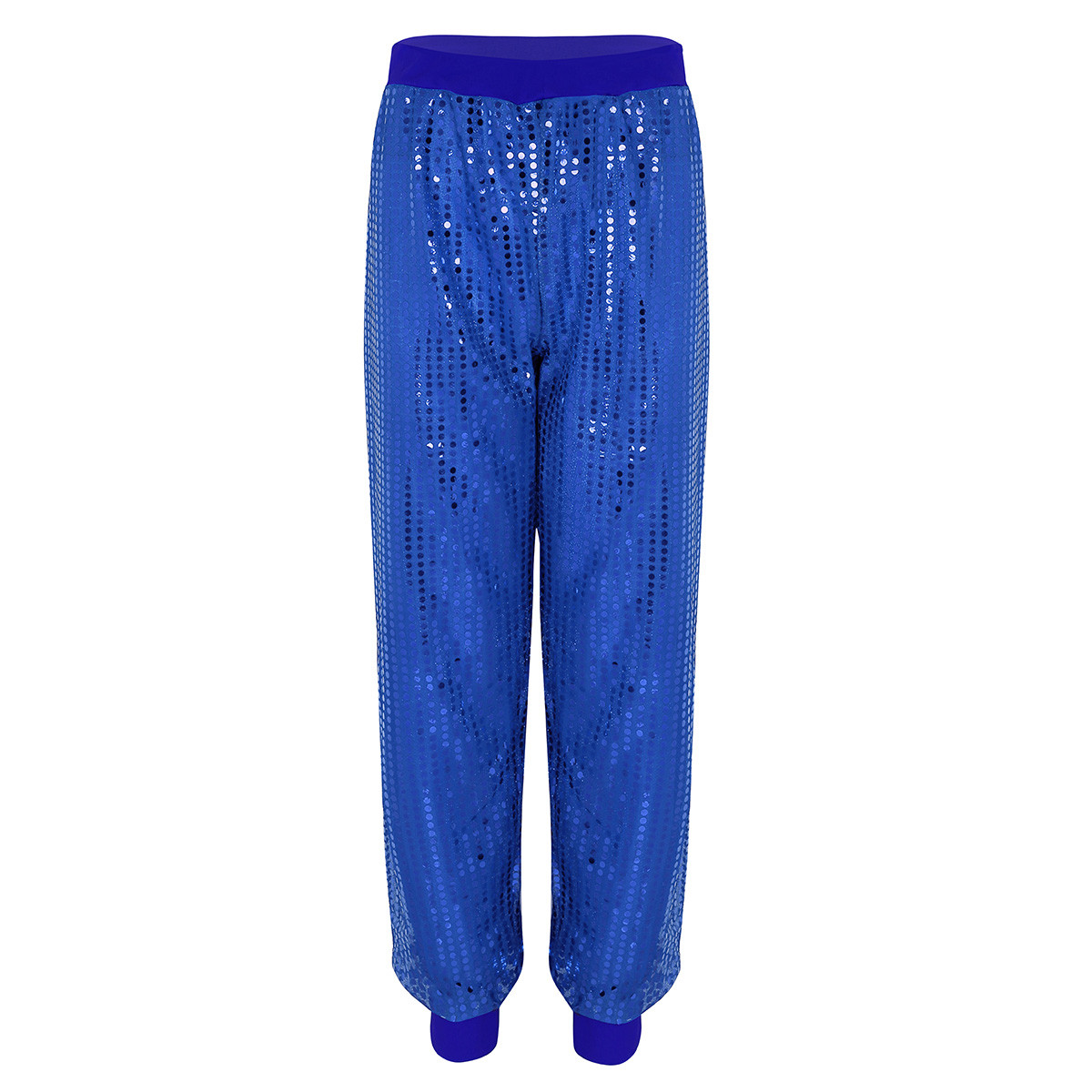 Women's Sparkly Sequin Sweatpants Jogger Pants Jazz Dance Costume Baggy Trousers