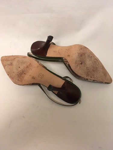 Imagine by Vince Camuto Green Reptile Womens Heels Size 8.5 B - Picture 8 of 12