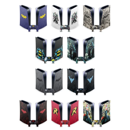 BATMAN DC COMICS LOGOS AND COMIC BOOK VINYL SKIN SONY PS5 DIGITAL EDITION BUNDLE