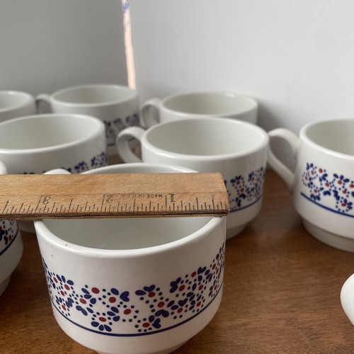 Richard GInori Laveno 11 espresso cups Italy 2 1/2” Solid Strong Excellent - Picture 18 of 23