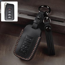 Leather Shell Key Fob Case Cover For Lexus Is Gs Rx Es Nx Ls Rc Lx Car Protector