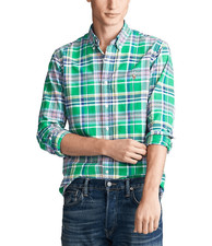Ralph Lauren Mens Classic Fit Button Down Oxford Shirt in Multi Size Small