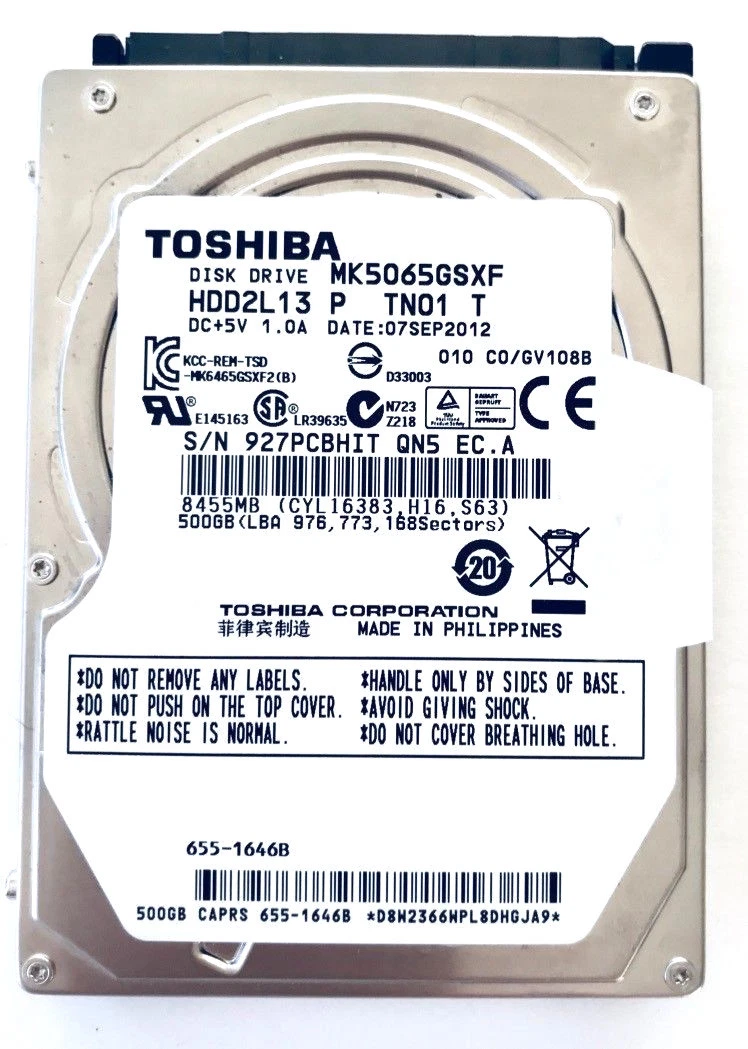 Toshiba 500 GB Storage Capacity Solid State Drives for sale | eBay
