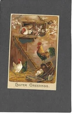1908 EASTER GREETINGS EMBOSSED PPC