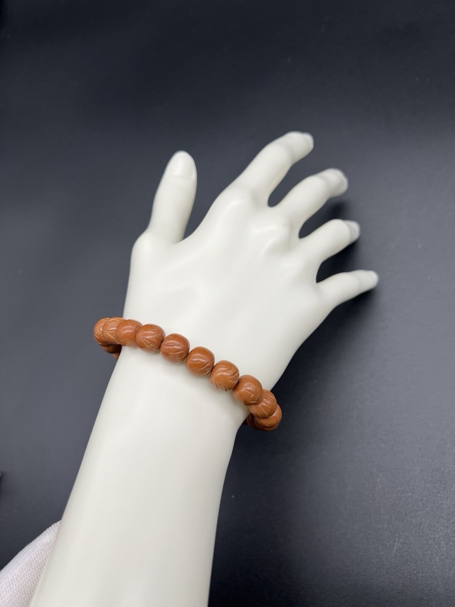13.5×13mmHedgehog Hand carved Cheese Bracelet 精工雕刻猴头奶酪手串
