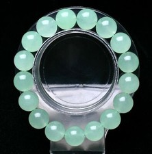 100 Natural 12mm Green Aventurine Round Gemstone Beads Bracelet 7.5" AAA