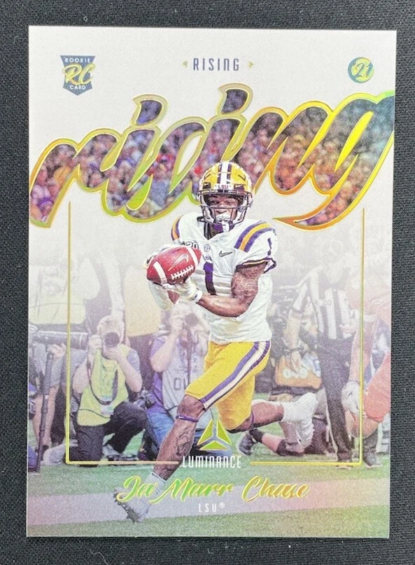 2021 Panini Luminance Rising Ja'Marr Chase SSP Case Hit RC LSU Tigers Bengals