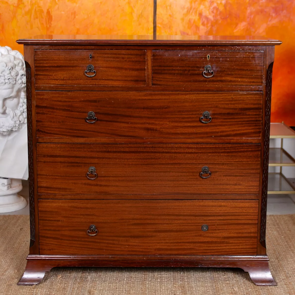 Antique mahogany chest of drawers deals