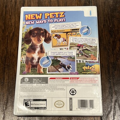 Petz: Dogz 2 Nintendo Wii Kids Game Pets Dogs Puppies Family Fun