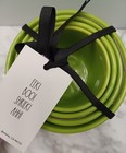 NEW Set of 4 Rae Dunn Halloween EEK BOO SHRIEK AHH Black & Green Measuring Cups — photo 3