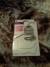 NIP Gemini Crafter's Companion "Bird Cage" Stamp and Die Set