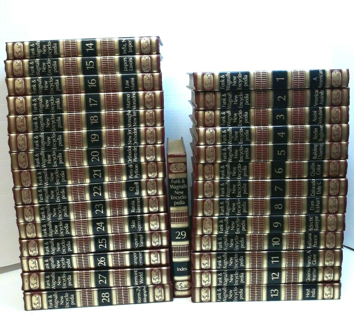 Funk & Wagnalls New Encyclopedia 29 Volumes Thesaurus Complete Set