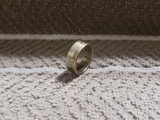 North Datoka Handcrafted Washington Quarters coin ring, size 7 2006