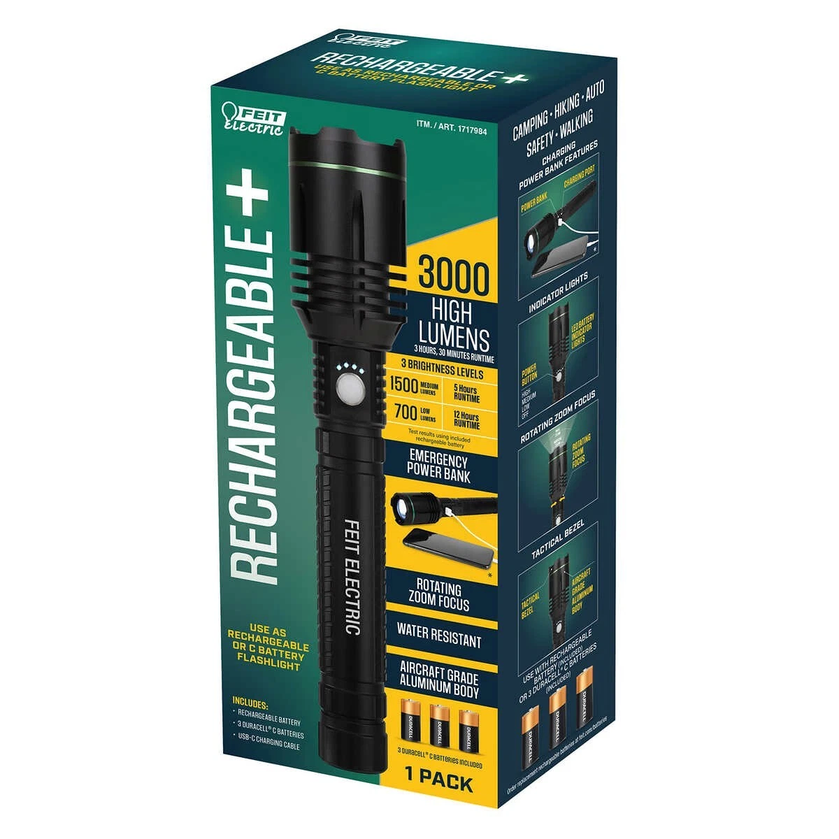 High lumen battery on sale powered light