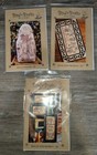 lot of 3 Bird Brain Designs redwork pattern santa witches — photo 1
