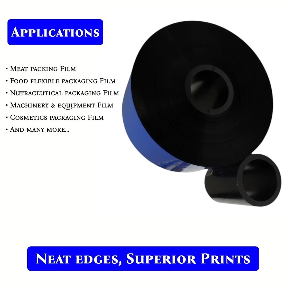 Thermal Transfer Ribbon Black Wax Resin 2.16" X 1968' (55mmx600m) 6 Pack CSO - Image 4 of 4