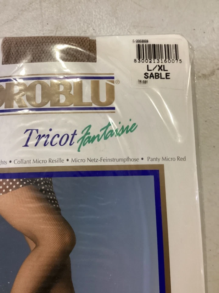 Medias Vintage Oroblu Tricot Fantasías Talla L/XL Sable (Beige) Nuevas Foto 2 de 3
