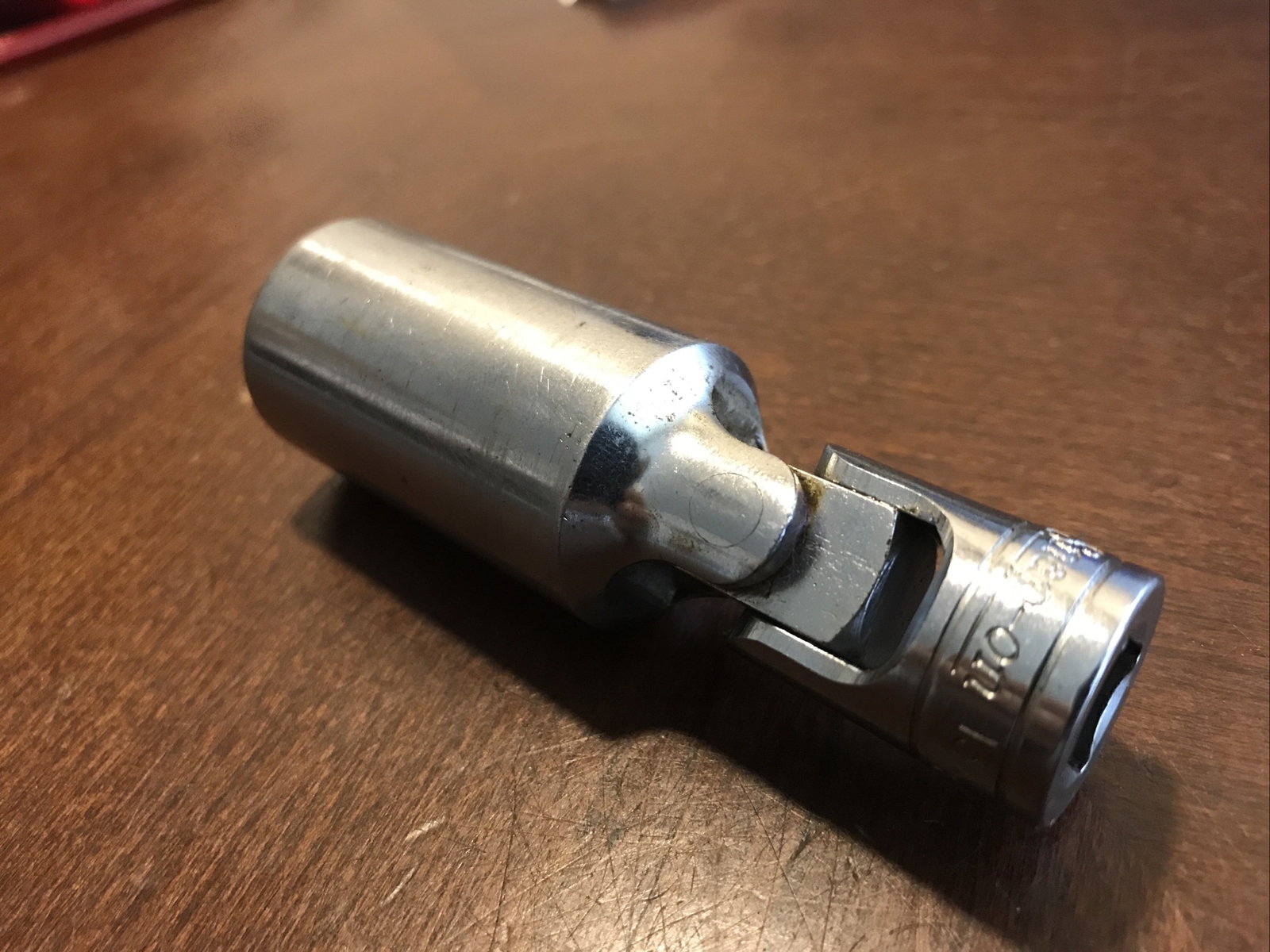 Snap On Tool Spark Socket Plug 13/16 Flank drive Deep 6point Swivel flex Vintage