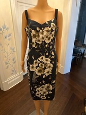 DOLCE AND GABBANA  PRINT  COTTON KNEE LENGTH DRESS SIZE SIZE 42ITL/US 8