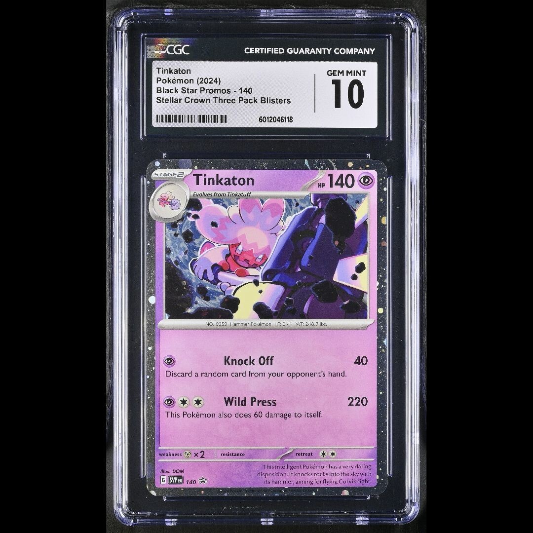 2024 Pokemon Tinkaton Black Star Promos SVP EN #140 CGC 10 GEM MINT