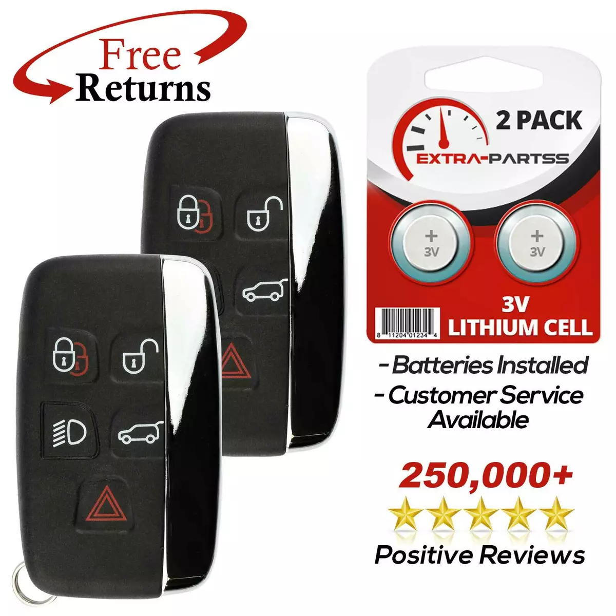 2016 range rover key fob battery replacement deals
