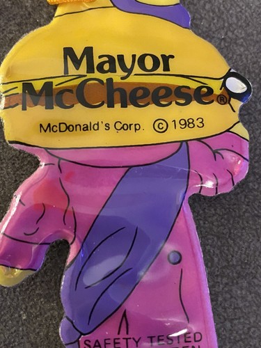 1983 MCDONALDS PLASTICA 4” ORNAMENTI RONALD(1) MAYOR (1) BIRDIE (2) lotto di 4 - Foto 7 di 9