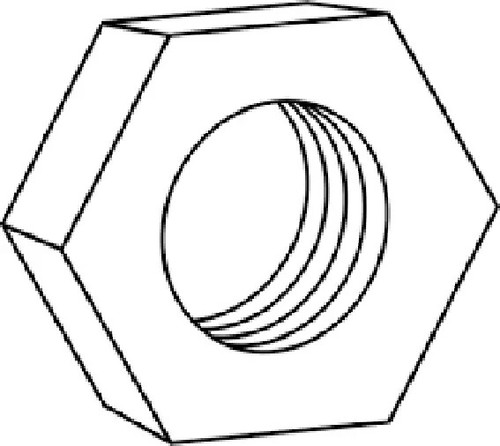 M 16x1,5 Rechts- & Linksgewinde HALB-/KONTERMUTTER Sechskant SICHERUNGSMUTTER M16x1,5 - Bild 4 von 4