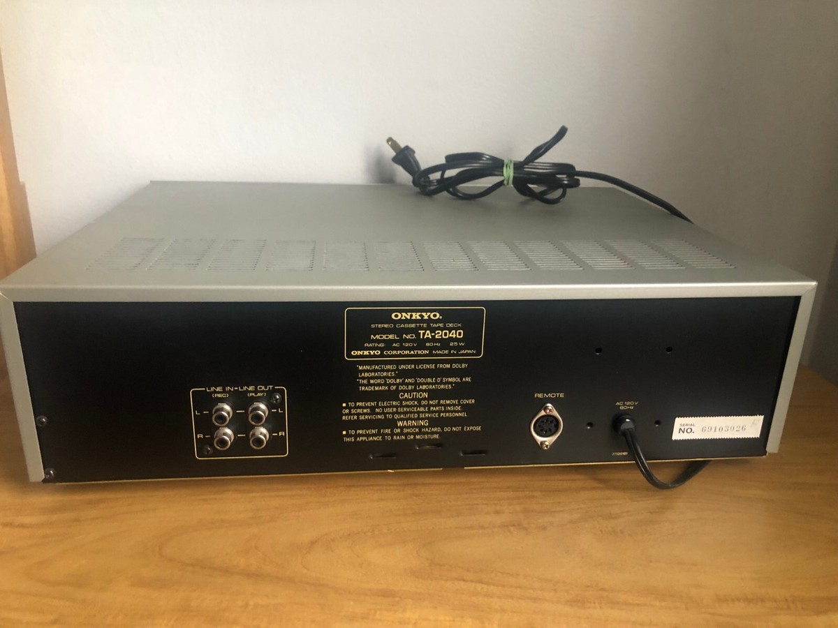 ONKYO TA-2040 Cassette Deck Player Recorder Vintage 1970s - For  display picture 1