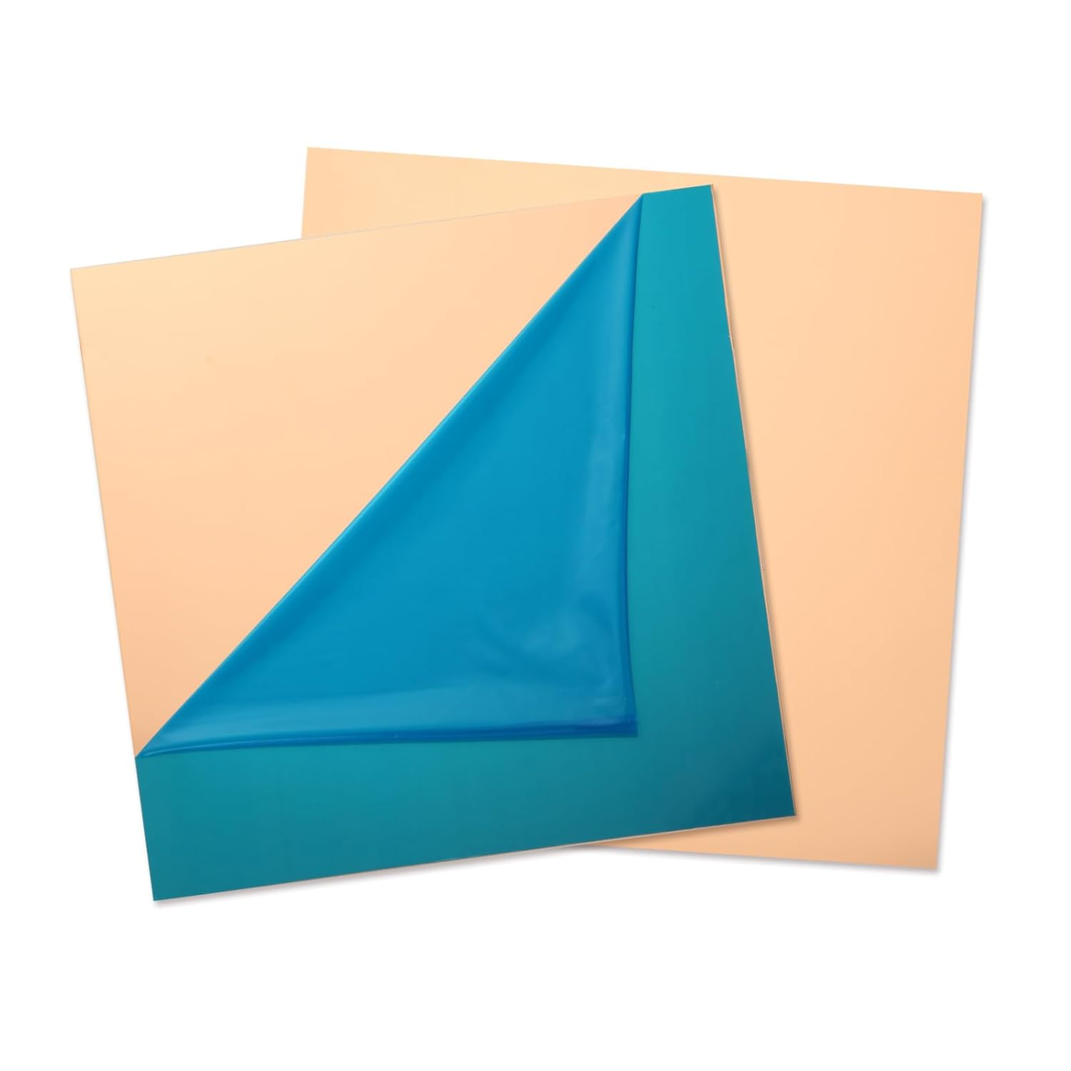 2 PCS Pure Copper Sheet 12”X 12”X 0.02” 24 Gauge 0.5Mm Thickness 99.9% Cu Metal