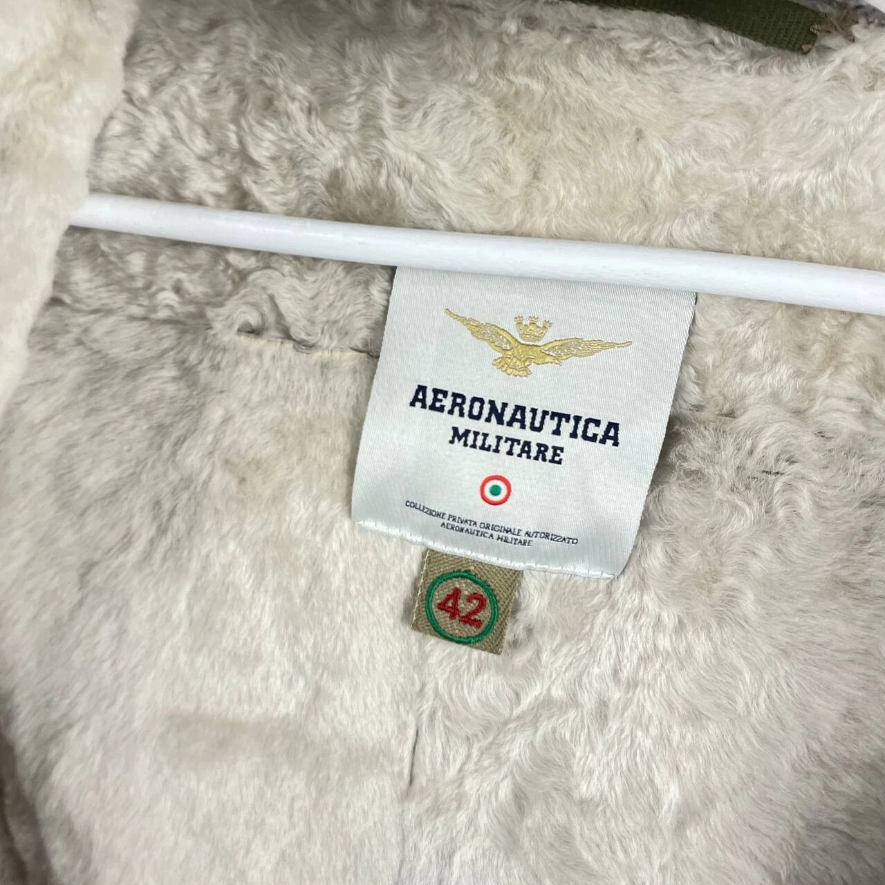 BALENCIAGA ❗️RARO❗️Aeronautica Militare Pelle Volo Ritagliata Pelle di Pecora Giacca Pelliccia Vintage