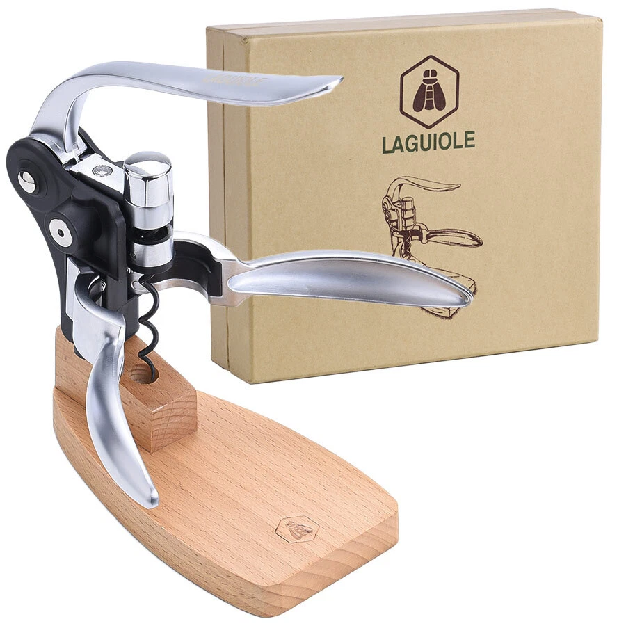 Laguiole Profi Korkenzieher Set mit Hebel Hebelkorkenzieher Wein Flaschenöffner
