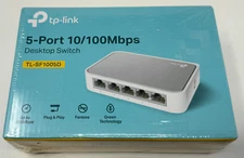 NEW, TP-LINK 5 Port Fast Ethernet 10/100Mbps Network Switch- TL-SF1005D #E01-14