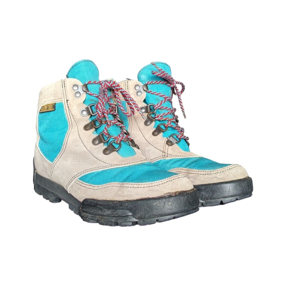 Vintage Danner Cross Hiker Hiking Boots Goretex 90s Blue Lace Up