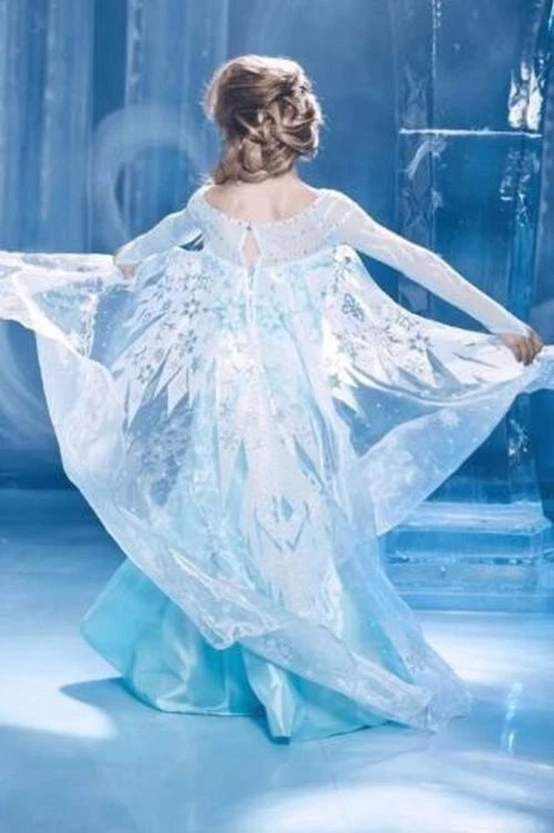 DISFRAZ Y CORONA PERSIGUIENDO LUCIÉRNAGAS 7-8 AZUL DISNEY ULTIMATE FROZEN ELSA Foto 2 de 4