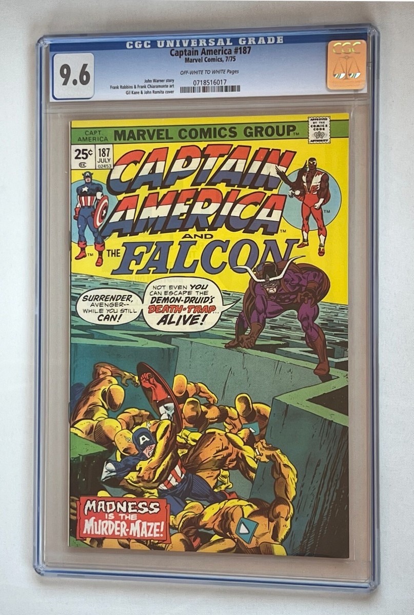 Captain America #187 CGC 9.6 MARVEL COMICS 1975 AND THE FALCON 25c