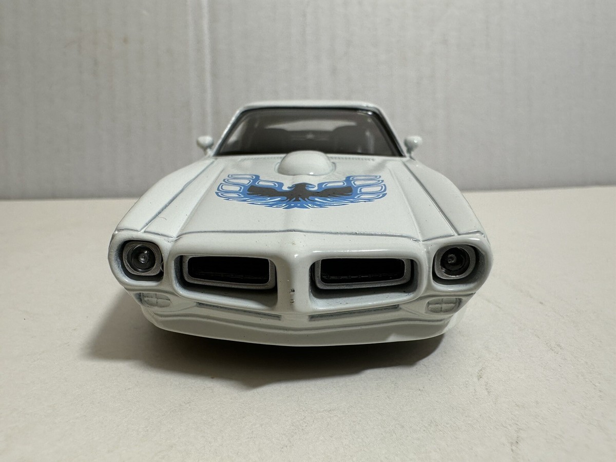NEWRAY 1973 PONTIAC FIREBIRD TRANS AM WHITE 1:32 MODEL PULL BACK 6