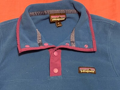 Patagonia Micro D Snap T Pullover Womens Extra Small Blue 26020 | eBay