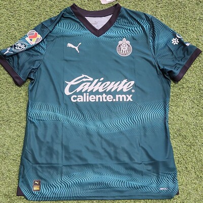 Puma Chivas Guadalajara Authentic 3rd Men's 23-24 Soccer Jersey Green-Black