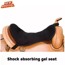 Saddle Pad Leather Gel Seat Protector Weaver Black Breathable Horse Western New