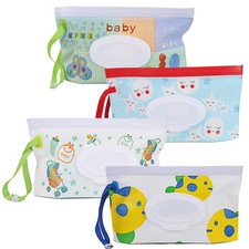 Portable Baby Wipe Dispenser, Travel Wet Wipes Holder Container