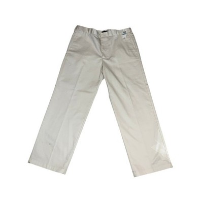 Izod White American Chino Wrinkle Free Flat Front Straight Pants Size 36x30