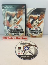 NCAA March Madness 2002 (PlayStation 2, PS2) Complete CIB w/Manual Reg Card Test