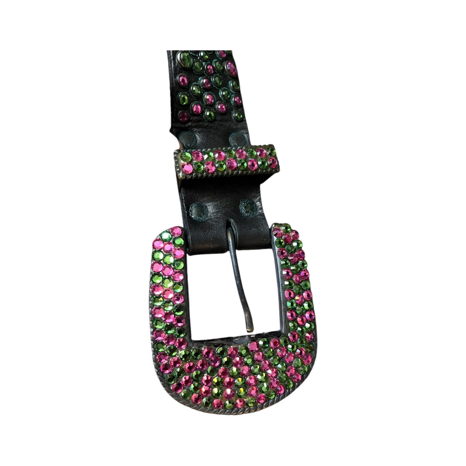 MICHAEL MORRISON Swarovski WICKED Leather Belt Rhinestone Pink Green Cowgirl S/M Amazon.com: SUOSDEY Kids Rhinestone Belt for Girls Boys  main image 2
