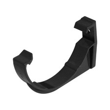 FloPlast Half Round 75mm Gutter Fascia Bracket Black