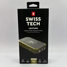 New Swiss Tech Leistung 20,000 mAh Multi-Charging Power Bank 31655