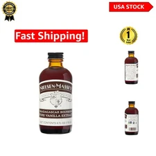 Madagascar Bourbon Pure Vanilla Extract - 4 Fl Oz Bottle for Culinary Excellence